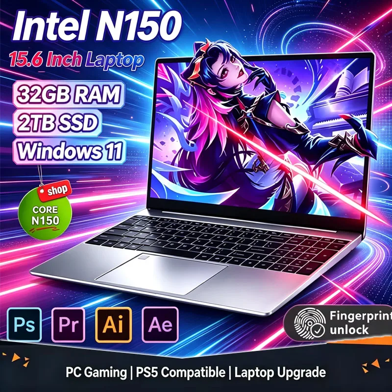 2026 Neuer 15,6' Intel N150 Wi – Ddr4 32Gb Bewertung und Preis