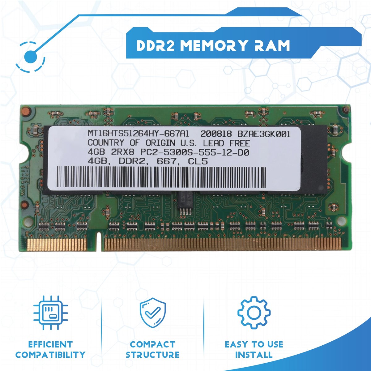 ABAN DDR2 4GB Laptop-Arbeitssp – Ddr2 Ram Bewertung und Preis