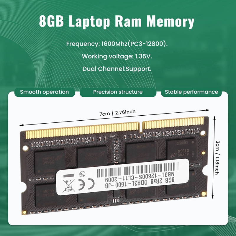 DDR3 8 GB Laptop-RAM-Speicher  – Ddr3 8Gb Bewertung und Preis